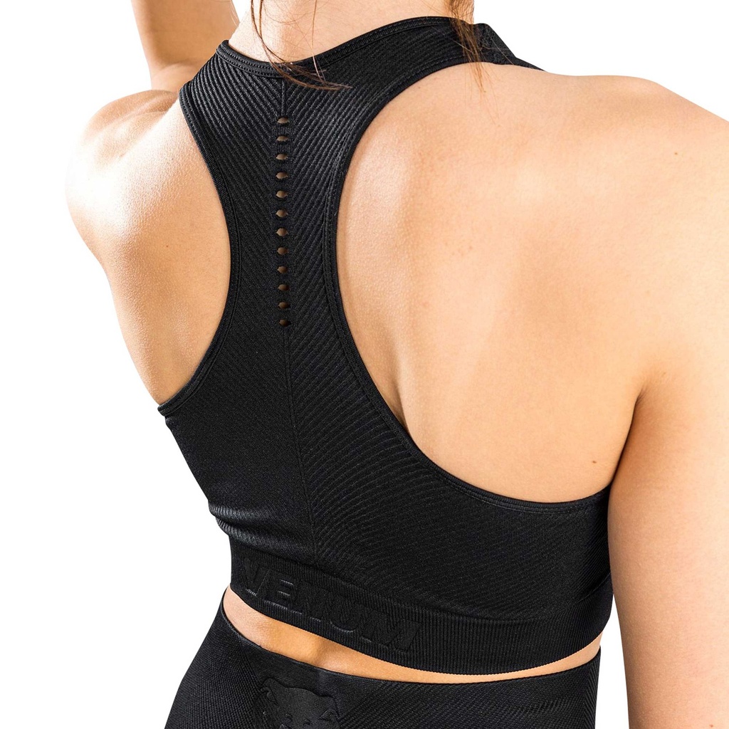 Women's Venum "Sparring" Seamless Sport Bra - Black For Wo For Men Bra 