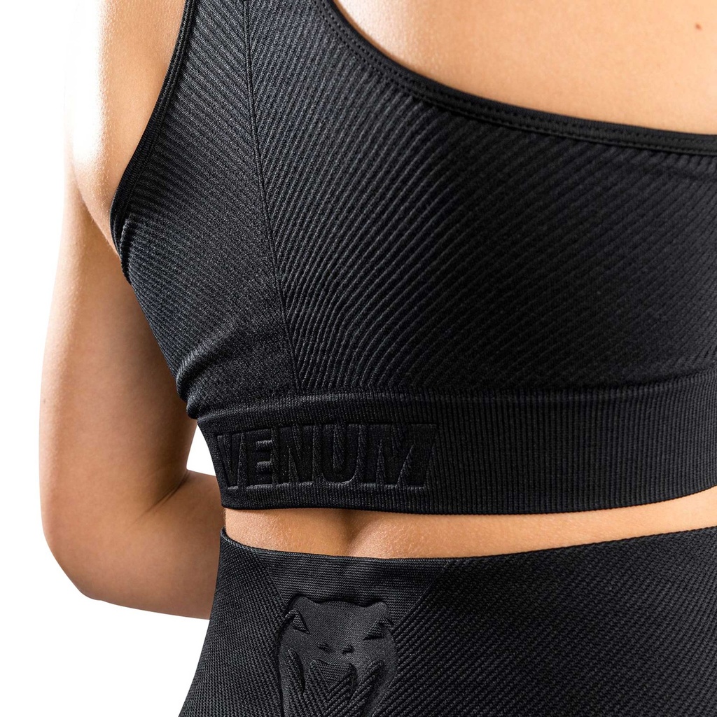 Women's Venum "Sparring" Seamless Sport Bra - Black For Wo For Men Bra 